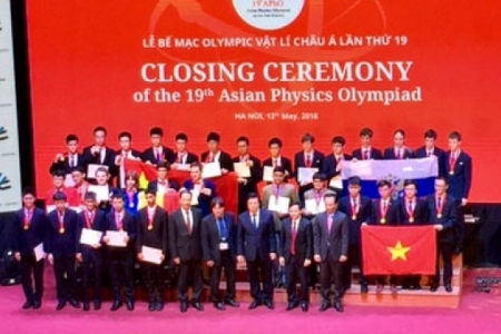 Việt Nam giành 4 huy chương vàng tại Olympic vật lý Châu Á 2018