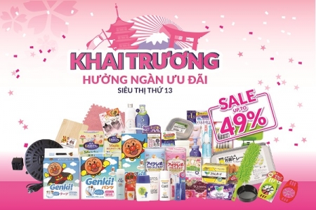 Ưu đãi lên đến 50% trên toàn hệ thống Sakuko Japanese Store nhân dịp khai trương siêu thị thứ 13