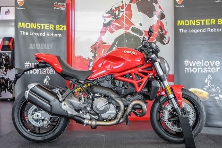 Ducati Monster 821 thế hệ mới ra mắt tại Việt Nam, giá khoảng gần 400 triệu đồng