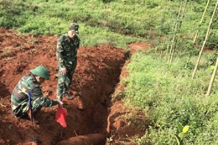 Đắk Nông: Hủy nổ an toàn ba quả bom trọng lượng hơn 200kg