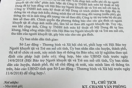 Hà Tĩnh: Chỉ đạo dứt điểm vụ 'chụp ảnh miễn phí' nhưng ép người khuyết tật chi tiền