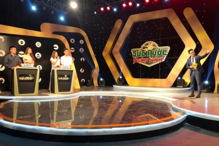 Ca sĩ Huy cường tham gia gameshow truyền hình 'Sức nước ngàn năm'.