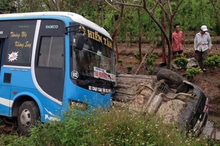 Thái Bình: Tai nạn liên hoàn trên Quốc lộ 39, nhiều người thương vong