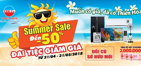 Điện máy Thiên Hòa giảm giá đến 50%