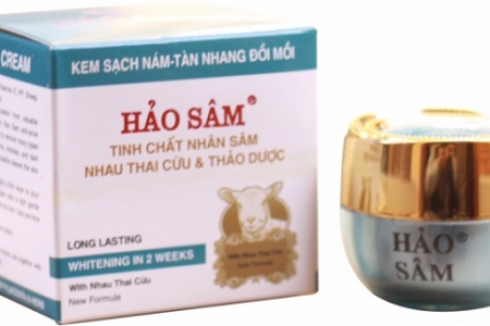 Kem trị nám của Công ty TNHH mỹ phẩm Hảo Sâm bị Cục Quản lý Dược đình chỉ lưu hành