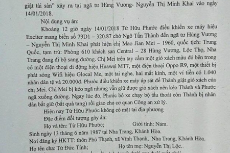 Cựu trung vệ U23 Việt Nam bị truy tìm vì tham gia vụ cướp