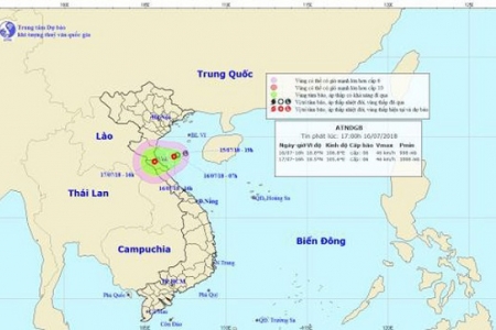 Công điện về chủ động ứng phó với áp thấp nhiệt đới