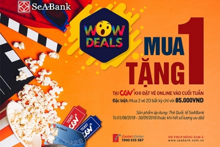 SeaBank triển khai chương trình ưu đãi "Wow deals! mua sắm bất tận" dịp cuối hè 2018