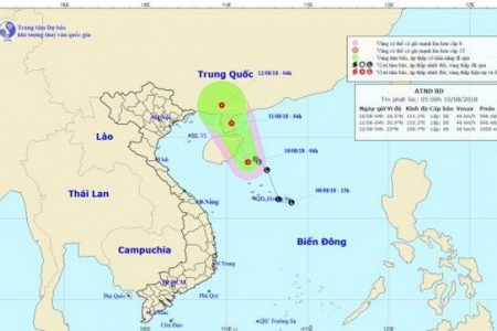 Áp thấp nhiết đới mạnh dần lên, gây mưa khắp cả nước