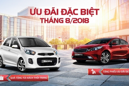 Tháng 8, hàng loạt ưu đãi với khách hàng mua xe Kia Morning, Cerato