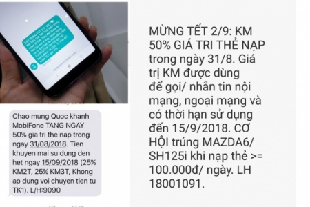 Mừng lễ 2/9: Ba nhà mạng lớn tung chiêu khuyến mại