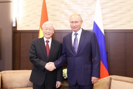 Tổng Bí thư Nguyễn Phú Trọng hội đàm với Tổng thống Nga Putin