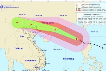 Tin mới nhất về cơn bão số 6