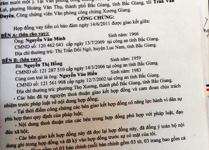 Bắc Giang: Dân “mòn gót” hầu tòa vì Hợp đồng công chứng