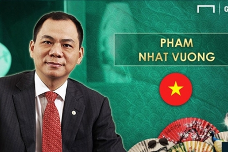 Ông chủ Tập đoàn Vingroup lọt top những ông bầu giàu nhất Châu Á