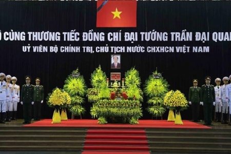 Những hình ảnh tại Lễ viếng Chủ tịch nước Trần Đại Quang