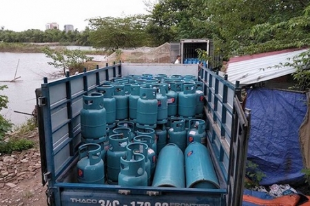 Hải Dương: Triệt phá tụ điểm sang chiết gas trái phép