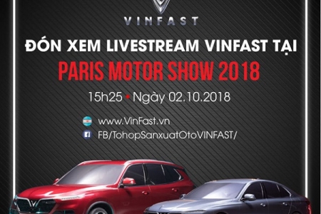 Sedan và SUV của VinFast tham dự Paris Motor Show 2018