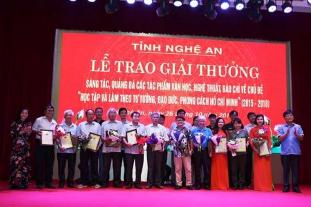 Nghệ An: 45 tác phẩm đạt giải thưởng học tập và làm theo Bác