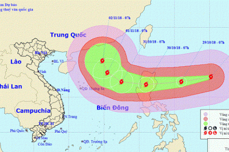 Đề phòng siêu bão Yutu đang tiến gần biển Đông