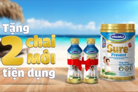 Vinamilk Sure Prevent Chai mới - Món quà sức khoẻ gửi trọn yêu thương