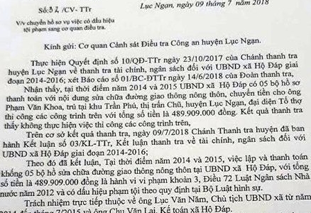 Bắc Giang: Chủ tịch xã làm khống hồ sơ... "biển thủ" tiền ngân sách!