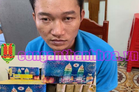 Thanh Hóa: Bắt giữ hơn 17 kg pháo giàn đang vận chuyển đi tiêu thụ