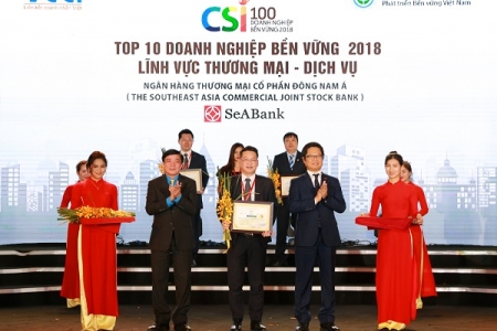 SeaBank nằm trong top 10 doanh nghiệp bền vững Việt Nam