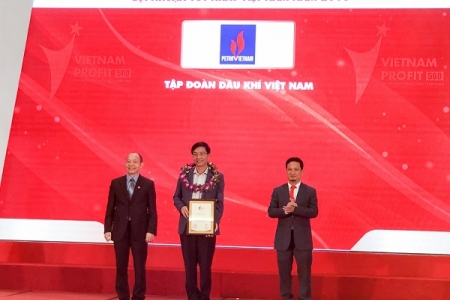 PVN đứng đầu Top 500 doanh nghiệp có lợi nhuận tốt nhất Việt Nam năm 2018