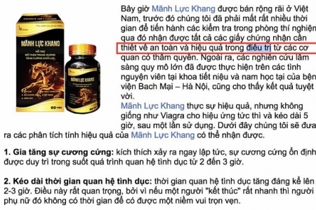 Mãnh Lực Khang: Thực phẩm chức năng khoa trương thành 'thần dược'