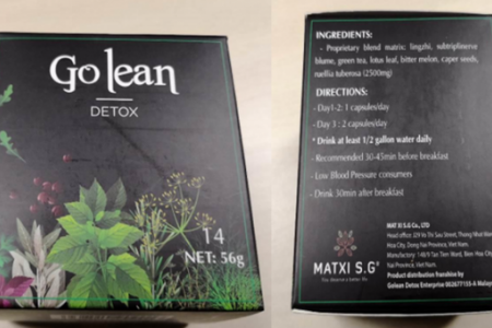 Bộ Y tế: Thu hồi thực phẩm bảo vệ sức khỏe Go Lean Detox và kem trắng da mặt X2