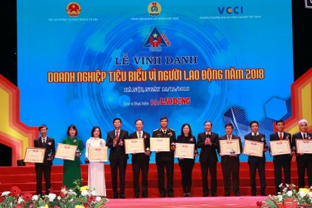 BIDV nhận giải thưởng “Doanh nghiệp tiêu biểu vì Người lao động” năm 2018