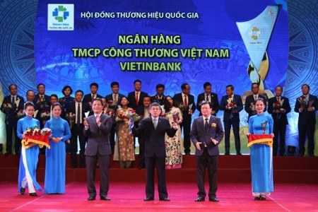 VietinBank lần thứ 5 liên tiếp đạt giải Thương hiệu Quốc gia