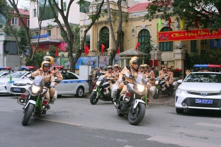 Hà Nội: Tổ chức Lễ phát động ra quân Năm ATGT 2019 và đợt cao điểm bảo đảm TTATGT Tết 2019