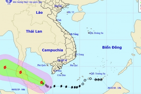 Chiều nay bão số 1 sẽ đổ bộ vào đất liền, giật cấp 12