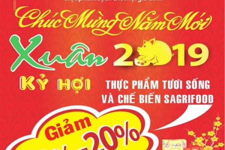 Sagrifood giảm giá sốc từ 10% đến 20%