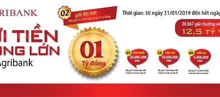 “Gửi tiền trúng lớn cùng Agribank” - Món quà xuân, nhân lên niềm vui đầu năm Kỷ Hợi 2019