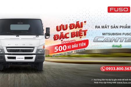 Chương trình ưu đãi giá với xe Mitsubishi Fuso Canter-Euro 4