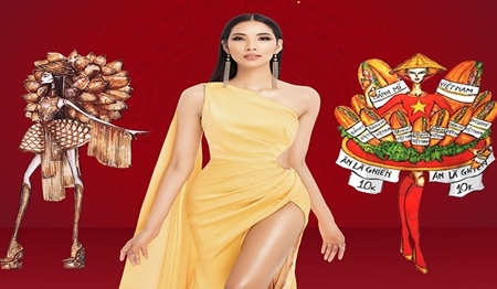 Chiêm ngưỡng những bộ Quốc phục độc đáo của Hoàng Thùy tại Miss Universe 2019