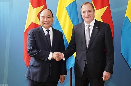 Thủ tướng Nguyễn Xuân Phúc hội đàm với Thủ tướng Thụy Điển Stefan Löfven