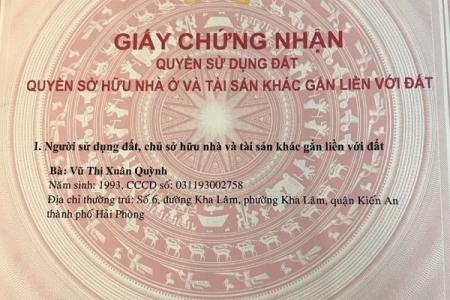 Hải Phòng: Nghi ngờ sử dụng GCNQSDĐ giả để giao dịch