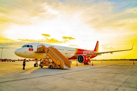 Nửa đầu năm 2019: Doanh thu vận tải của hãng Hàng không Vietjet tăng trưởng 22%