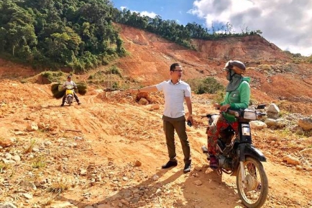 H.TuMơ Rông-KonTum: Tuyến đường tránh đèo Măng Rơi bị sạt lở nghiêm trọng