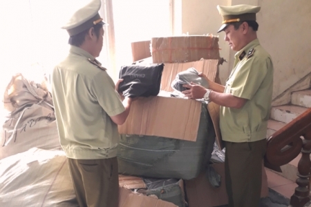 Phú Yên: Tịch thu toàn bộ số hàng giả mạo của 2 xe container