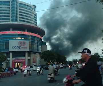 Cháy siêu thị điện máy Hoàng Gia, Hải Phòng