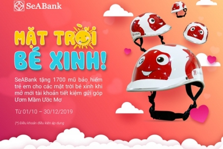 SeABank tặng 1.700 mũ bảo hiểm xinh xắn cho mặt trời bé con