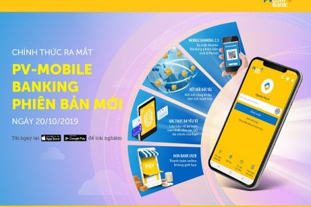 PVcomBank chính thức ra mắt phiên bản mới của ứng dụng PV-Mobile Banking