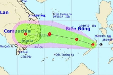 Biển Đông xuất hiện vùng áp thấp, có thể mạnh thành bão