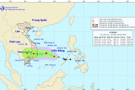 Xuất hiện áp thấp trên biển Đông, có khả năng mạnh lên thành bão