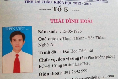 Đình chỉ công tác Trưởng phòng Cảnh sát kinh tế Lai Châu dùng bằng giả